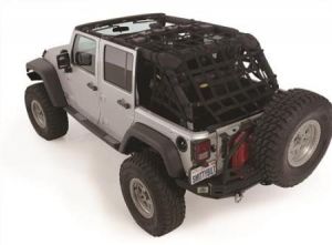 SmittyBilt C-RES.2 HD Cargo Restraint System In Black Diamond For 2007-18 Jeep Wrangler JK 2 Door 571135