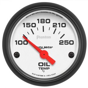Auto Meter Phantom Series 2 1/16" Diameter Oil Temperature Gauge 100°-250°F 5747