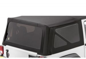 BESTOP Tinted Window Kit For Factory Top & Sailcloth Replace-A-Top For 2007-10 Jeep Wrangler JK 2 Door Models (Black Diamond) 5812935