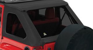 BESTOP Tinted Window Kit For BESTOP Trektop NX In Black Twill For 2007-18 Jeep Wrangler JK Unlimited 4 Door 5842317