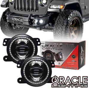 ORACLE Lighting High Performance 20W LED Fog Lights - Dynamic ColorSHIFT for 07-20+ Jeep Wrangler JK, JL & Gladiator JT 5846-332