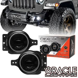 ORACLE Lighting SPORT High Performance 20W LED Fog Lights for 18-24 Jeep Wrangler JL & Gladiator JT 5847-504-