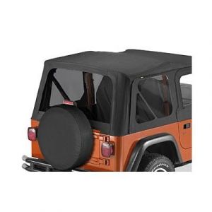 BESTOP Tinted Window Kit For BESTOP Supertop Original In Black Denim For 1997-06 Jeep Wrangler TJ 5870915