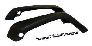 Crown Automotive Front Fender Flare Set (Texture Black) for 07-18 Jeep Wrangler JK, JKU 5KFKFR