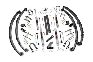 Rough Country 4½" Spring Suspension Lift Kit With Premium N3.0 Series Shocks For 1987-95 Jeep Wrangler YJ (With Manual Steering) 614.20