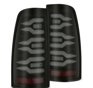 AlphaRex LED Taillights Black for 00-06 Chevrolet Silverado 1500, 99-06 Chevrolet Silverado 2500, 01-06 Chevrolet Silverado 3500, 99-06 GMC Sierra 1500, 1999 Chevrolet Silverado 620006