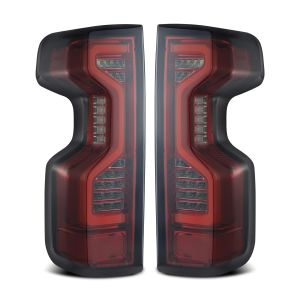 AlphaRex LED Taillights Red Smoke for 19-24 Chevrolet Silverado 1500, 20-24 Chevrolet Silverado 2500 HD, 20-24 Chevrolet Silverado 3500 HD 620060