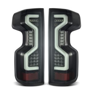 AlphaRex LED Taillights Jet Black for 20-24 Chevrolet Silverado 2500 HD, 20-24 Chevrolet Silverado 3500 HD, 19-24 Chevrolet Silverado 1500 620070