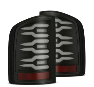 AlphaRex LED Taillights Black for 07-13 Chevrolet Silverado 1500, 07-14 Chevrolet Silverado 2500 HD, 07-14 Chevrolet Silverado 3500 HD 620080