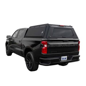 Overland Vehicle Systems Expedition Truck Cap W/Full Wing Doors, Front and Rear Windows & 3rd Brake Light for 19-25 GM Silverado/Sierra 1500 5.8 ft. Bed 70100008