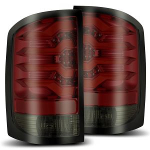 AlphaRex LED Taillights Red Smoke for 14-18 GMC Sierra, 14-18 GMC Sierra 2500 HD, 14-18 GMC Sierra 3500 HD 630020