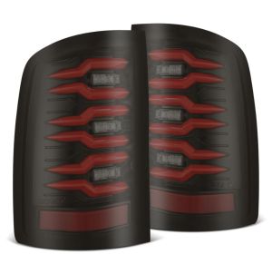 AlphaRex LED Taillights Black Red for 07-14 GMC Sierra 2500 HD, 07-14 GMC Sierra 3500 HD, 07-13 GMC Sierra 630080