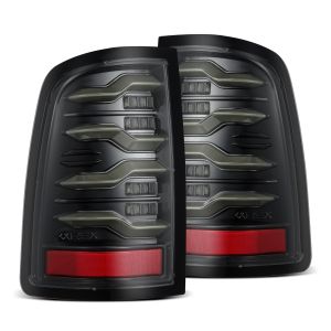 AlphaRex LED Taillights Alpha Black for 09-10 Dodge Ram 1500, 11-18 Ram 1500, 2010 Dodge Ram 2500, 11-18 Ram 2500, 2010 Dodge Ram 3500, 11-18 Ram 3500, 19-20 Ram 1500 Classic 640003