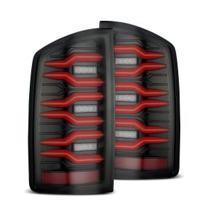 AlphaRex LED Taillights Black Red for 07-08 Dodge Ram 1500, 07-09 Dodge Ram 2500 641060
