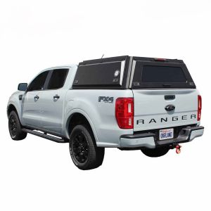 Overland Vehicle Systems Expedition Truck Cap W/Full Wing Doors, Front and Rear Windows & 3rd Brake Light for 19-23 Ford Ranger 5 ft. Bed 70100006