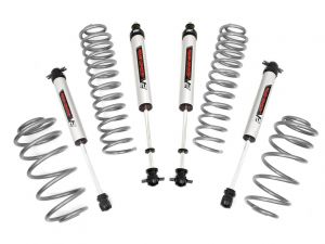 Rough Country 2.5" Suspension Lift with V2 Monotube Shocks Kit for 97-06 Jeep Wrangler TJ w/ 6CYL Engine 65370