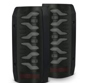 AlphaRex LED Taillights Black for 87-97 Ford F-250, 87-97 Ford F-350, 87-96 Ford Bronco, 87-96 Ford F-150 658005