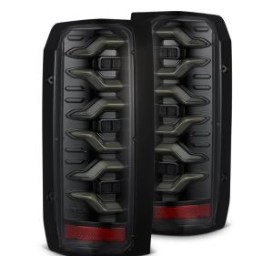 AlphaRex LED Taillights Alpha-Black for 87-97 Ford F-250, 87-97 Ford F-350, 87-96 Ford Bronco, 87-96 Ford F-150 658006