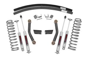 Rough Country 3" Series II Suspension Lift System With Premium N3 Series Shocks With Add-A-Leaf For 1984-01 Jeep Cherokee XJ 670XN2
