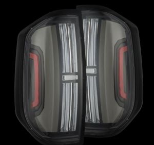 AlphaRex Prismatic LED Taillights Black for 14-21 Toyota Tundra 672032