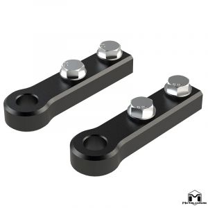 MetalCloak Rear Bumper Recovery Points for D-Ring or Soft Shackle use for 20+ Jeep Gladiator JT 6803