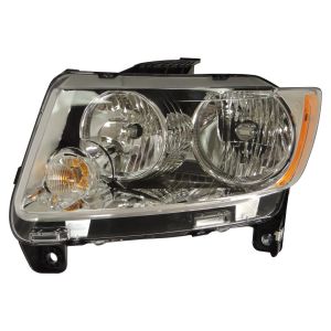 Crown Automotive Plastic Amber Headlight Front-Left For 2011-2017 MK Compass 68088869AA