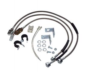 Crown Automotive Stainless Steel Brake Hose Kit for 87-06 Jeep Wrangler YJ & TJ; 84-01 Cherokee XJ and 93-98 Grand Cherokee ZJ RT31015