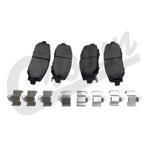 Crown Automotive Rear Disc Brake Pad Kit 13.8" for 18-23 Jeep Wrangler JL, JLU with Heavy Duty Brakes 68386838AC