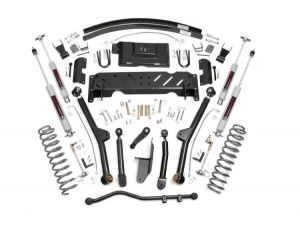 Rough Country 4½" Long Arm Suspension Kit With Add a Leaf & N3 Series Shocks For 1984-01 Jeep Cherokee XJ With 2.5L or 4.0L & NP231 Transfer Case 68922