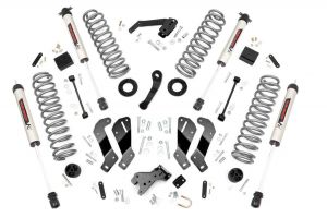 Rough Country 3.5in Jeep Suspension Lift Kit | Control Arm Drop w/ V2 Monotube shocks for 07-18 Jeep Wrangler JK Unlimited 69470