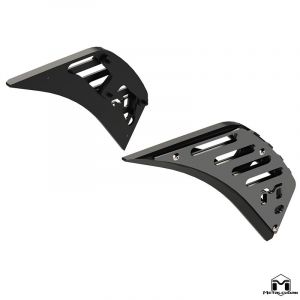 MetalCloak Billet Air Outlet Front Fender Vents for 18+ Jeep Wrangler JL, JLU & 20+ Gladiator JT 6965