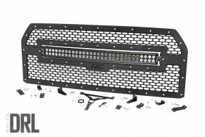 Rough Country Mesh Grille 30" Dual Row LED Black Ser For 2015-2017 Ford F-150 2WD/4WD 70193DRL