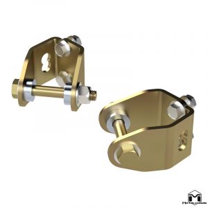 MetalCloak Shock Relocation & Clearance Kit Lower Rear for 07-18 Jeep Wrangler JK, JKU 7025