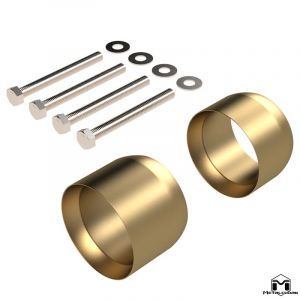 MetalCloak Exhaust Spacer Kit for 2012-18 Jeep Wrangler JK, JKU 7078