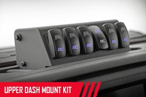 Rough Country MLC-6 Multiple Light Controller Upper Dash Kit For 2018+ Jeep Gladiator JT & Wrangler JL 2 Door & Unlimited 4 Door Models 70963