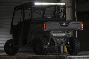 Rough Country LED Light Kit Cab Mount 50" Black Dual Row For Can-Am Defender MAX HD10 71019