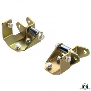 MetalCloak Outboard Shock Mount Spacer Relocation Kit for 07-18 Jeep Wrangler JK, JKU 7104