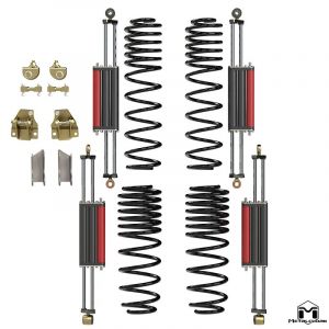 MetalCloak 6Pak Long Travel Upgrade for 5.5"/6" Long Arm Lift Kits for 97-06 Jeep Wrangler TJ, TLJ 7150