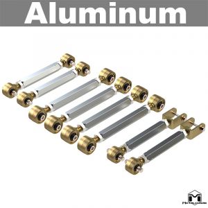 MetalCloak Duroflex Control Arm Double Adjustable Aluminum Short Arms for 97-06 Jeep Wrangler TJ 7164