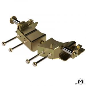 MetalCloak Front Lower Long Arm Bolt-On Mounting Brackets for 07-18 Jeep Wrangler JK, JKU 7283