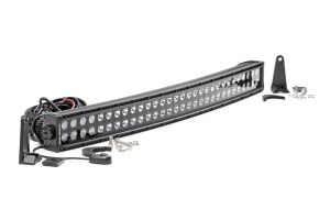 Rough Country 30" Curved Cree LED Light Bar (Dual Row) Black Series 72930BL
