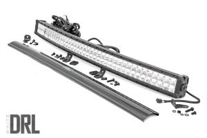 Rough Country 40" Curved Dual Row Cree LED Light Bar (Black Series) 72940D
