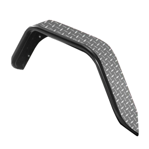 Warrior Products Rear Tube Flares (Aluminum Diamond) For 2007-18 Jeep Wrangler JK Unlimited 4 Door Models 7313
