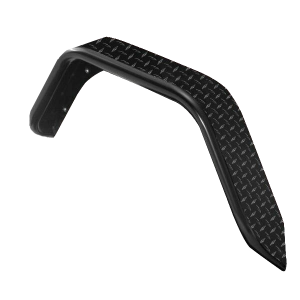 Warrior Products Rear Tube Flares (Black Diamond Plate) For 2007-18 Jeep Wrangler JK Unlimited 4 Door Models 7313PC