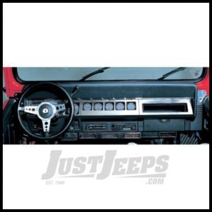 Rampage Dash Overlay In Stainless Steel For 1987-95 Jeep Wrangler YJ 7413