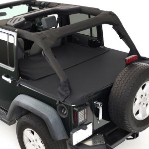 SmittyBilt Tonneau Cover Extension In Black Diamond For 2007-18 Jeep Wrangler JK Unlimited 4 Door 761435