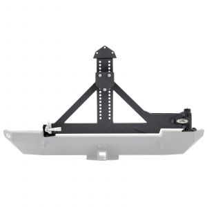 SmittyBilt XRC Rear Tire Carrier Only In Black Textured For 1987-06 Jeep Wrangler YJ & TJ Models 76654
