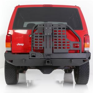 SmittyBilt XRC Rear Bumper With Swing Out Tire Carrier & Hitch For 1984-01 Jeep Cherokee XJ 76851