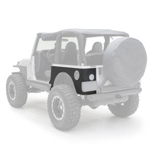 SmittyBilt XRC Armor Rear Corner Guards Without Flare In Black Textured For 1997-06 Jeep Wrangler TJ 76874
