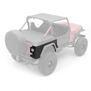 SmittyBilt XRC Armor Rear Corner Guards Without Flare In Black Textured For 1987-95 Jeep Wrangler YJ 76876